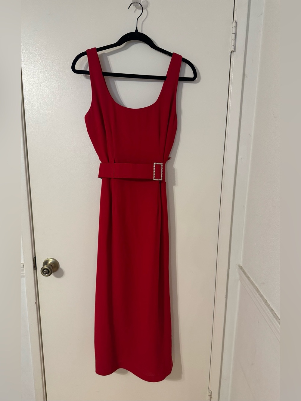 Vintage Shelli Segal belted shift dress